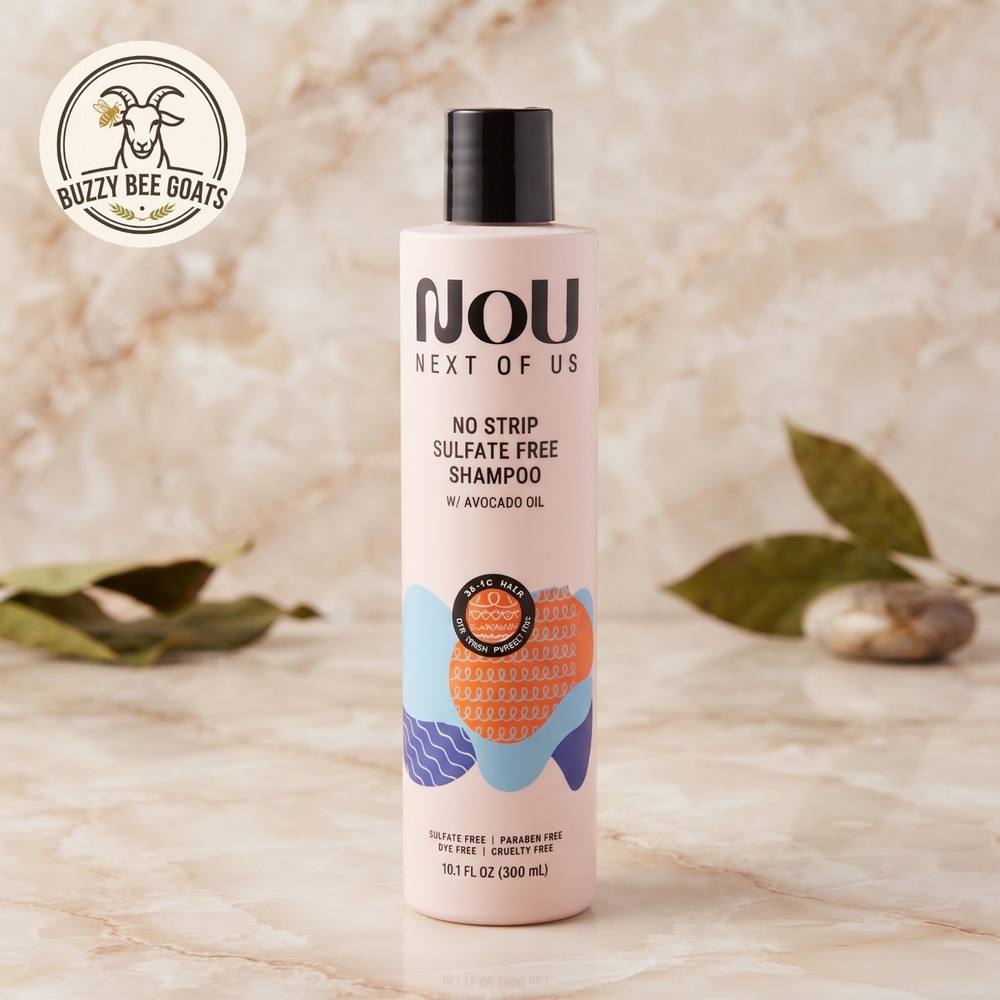 NOU Next Of Us No Strip Sulfate-Free Shampoo with Avocado Oil  10.1 fl oz new